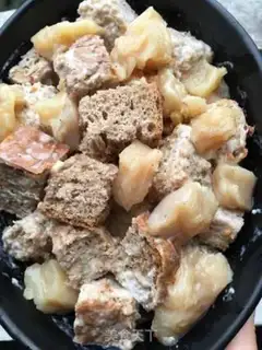 Make Yogurt bread pudding step 4