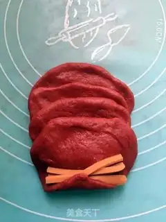 Make Red rose bread step 7