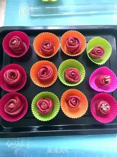 Make Red rose bread step 10
