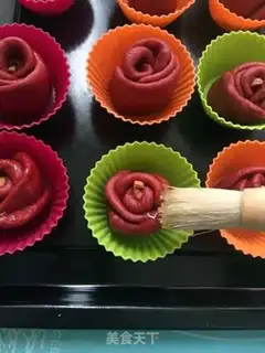 Make Red rose bread step 11
