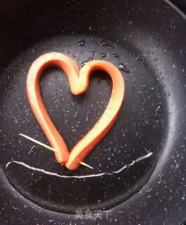 Make Ham intestines love eggs step 3