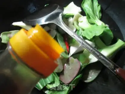 Make Cook three vegetables step 5