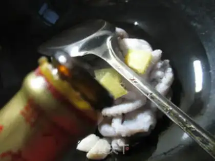 Make Burn octopus white step 1