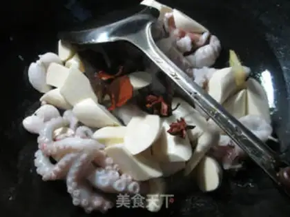 Make Burn octopus white step 3