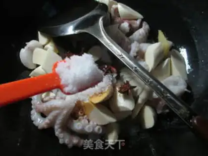 Make Burn octopus white step 6