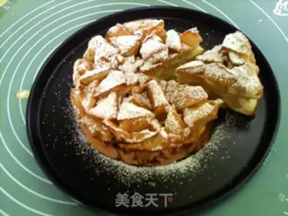 Make Russian apple cake without sugar step 10