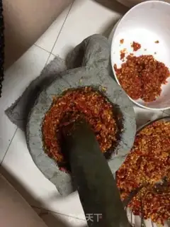 Make The bean chili sauce step 3