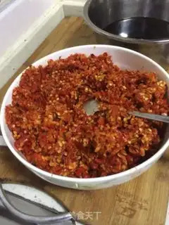 Make The bean chili sauce step 4