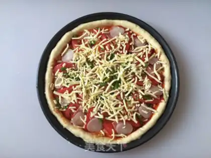 Make Little onion bacon pizza step 9
