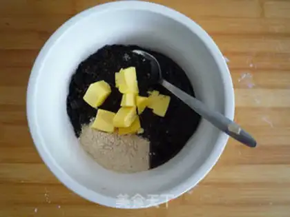Make Black sesame tacos step 3