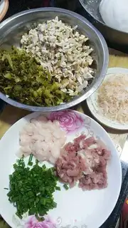 Make Salty rice cake step 1