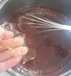 Make Mirror chocolate mousse step 14