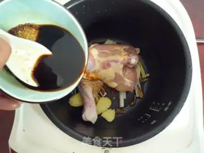 Make A chicken leg with a tan step 4