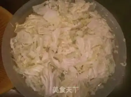 Make The almond mushrooms, the cabbage step 1