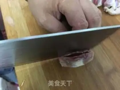 Make The fried chicken flower step 2