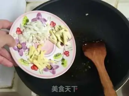 Make Scrambled peppers and platinum mushrooms step 7