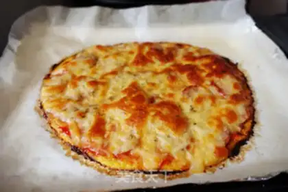 Make No flour, no oil for the bottom pizza step 12