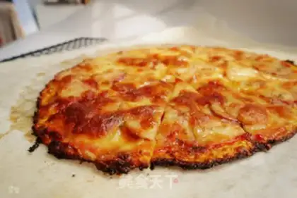 Make No flour, no oil for the bottom pizza step 13