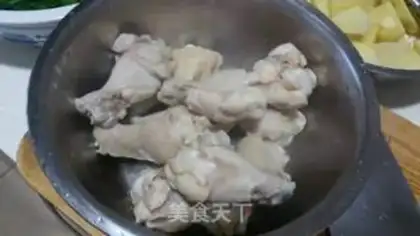 Make Chicken bacon and potatoes step 1
