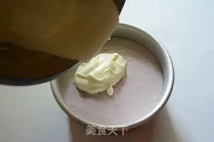 Make Blueberry frozen cheesecake step 7