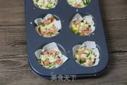 Make Ham corn cheese step 2