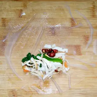 Make Chicken Spring Roll step 5