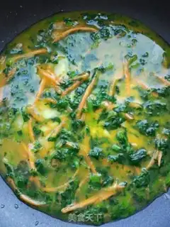 Make Spinach carrots step 2