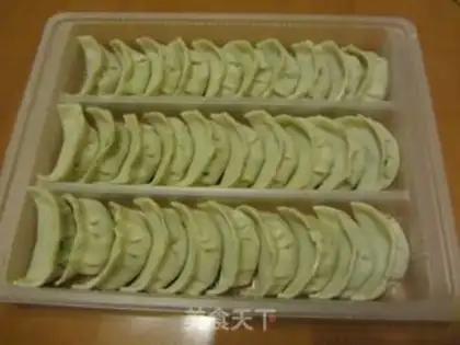Make Celery pork dumplings step 10