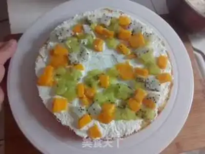 Make Olio Mango cream cake step 11