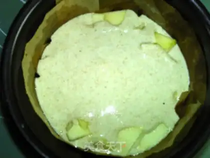 Make All yoghurt apple cake step 9