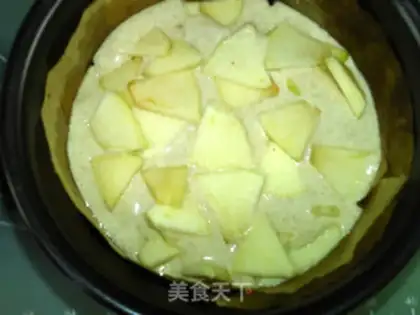 Make All yoghurt apple cake step 10
