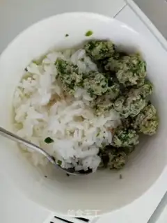 Make Baby food supplements - spinach meatballs step 3
