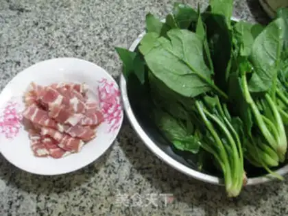 Make Salted spinach step 0