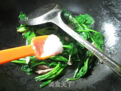 Make Salted spinach step 4