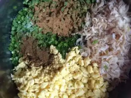 Make Cream egg shrimp box step 5