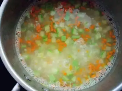 Make Spicy egg curd soup step 4