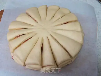 Make A charming drop of flowers and a hand to tear bread step 10
