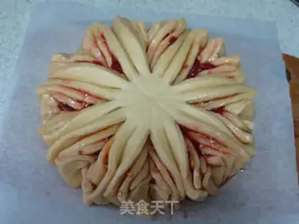 Make A charming drop of flowers and a hand to tear bread step 12