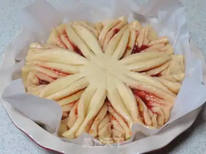 Make A charming drop of flowers and a hand to tear bread step 13