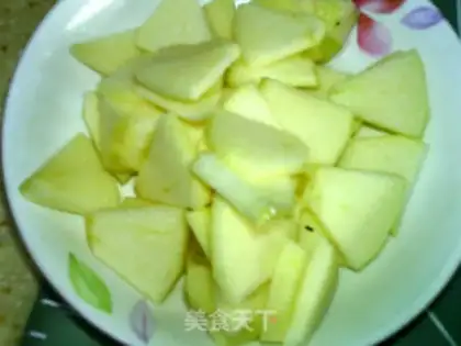 Make No sour apple cake step 1
