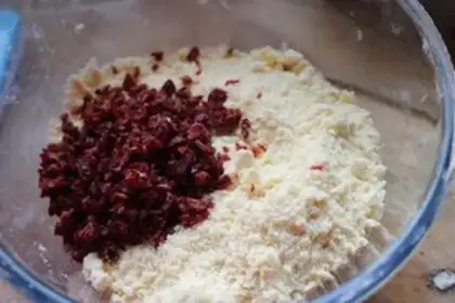 Make Creaming cranberry scones step 4