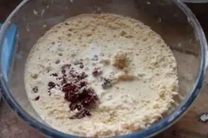 Make Creaming cranberry scones step 5