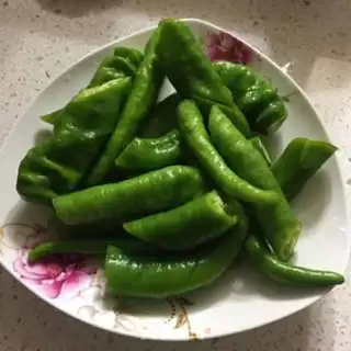 Make The green peppers of Qingbong step 0