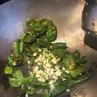 Make The green peppers of Qingbong step 3