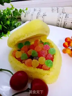 Make Candy box cake step 12