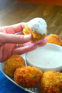 Make Maple potato ball step 4