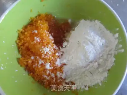 Make Salted egg yellow cookies step 2