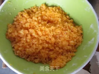 Make Salted egg yellow cookies step 3