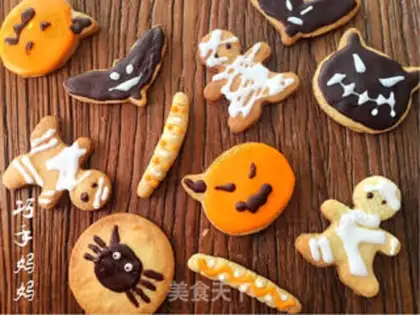 Make Halloween cookies step 18
