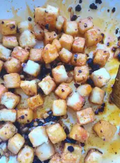 Make The bean is fried tofu step 5